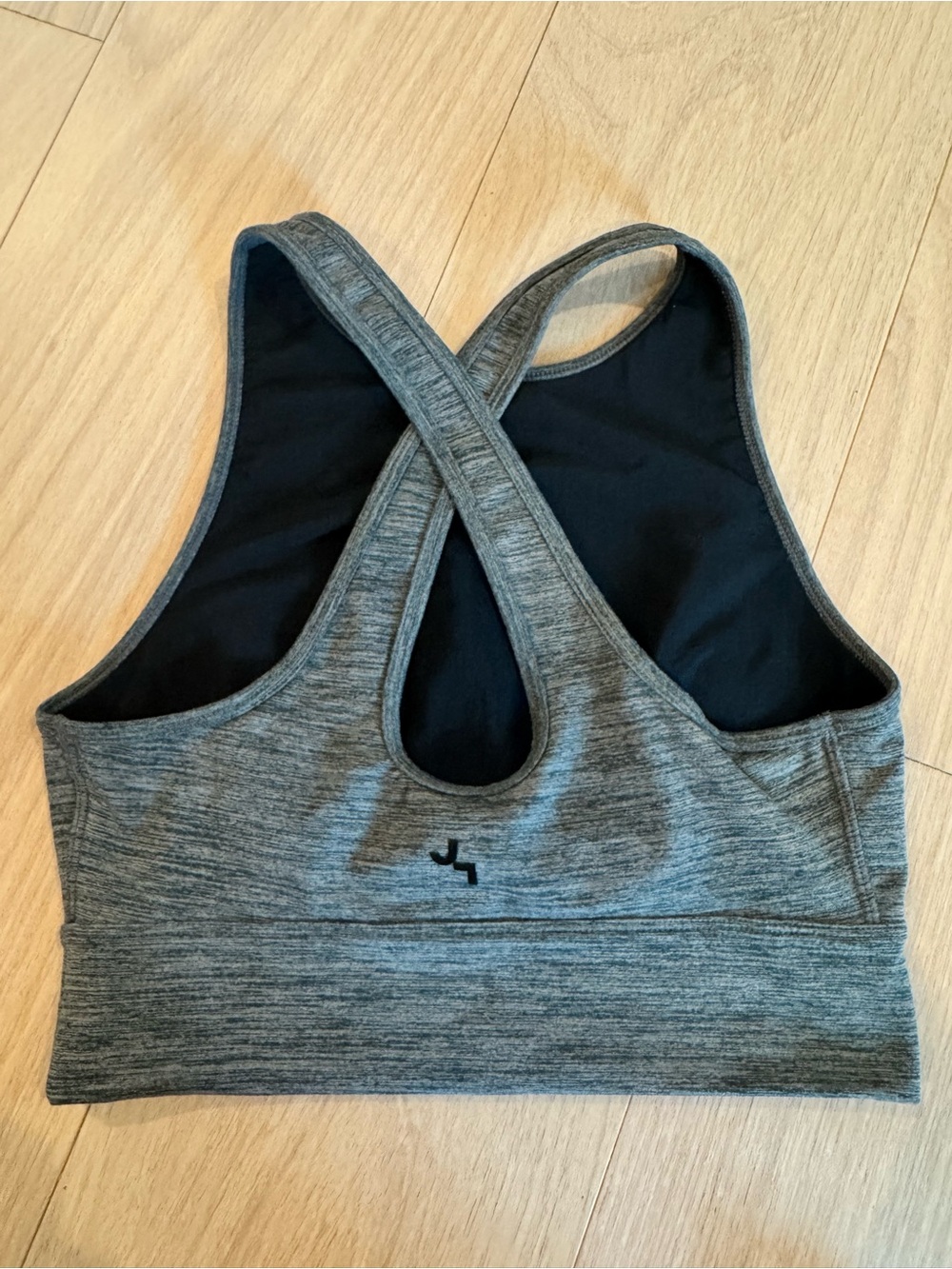 JoyLab Heather Gray High-Neck Sports Bra- Size Small, Like New - Picture 3 of 4